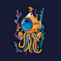 Octopod Garden : Personal illustration 