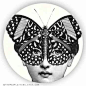 butterfly mask no. 2 Cavalieri melamine plate : Butterflyl Lina Cavalieri plate. Listing is for one 10 inch melamine plate made to order and made for a good time. Image has off-white background. Two styles available; color -or- black and white. Matching p