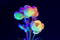 Neon Creatures : flowers and berries