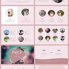 Pink - Minimal &amp; Creative Keynote Template - Creative Keynote Templates