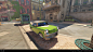 Overwatch - Havana, Gaëtan Montaudouin : I had the opportunity to support the folks at Blizzard with some vehicles (2 cars, a truck, the Payload and the limo, SUV and Tracer's motorbike for the cinematic) and some buildings like the gas station, the ticke