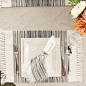 Striped Fringed Placemat Set of 6 : Free shipping on orders of $35+ from Target. Read reviews and buy Striped Fringed Placemat Set of 6 at Target. Get it today with Same Day Delivery, Order Pickup or Drive Up.