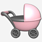 宝贝马车可爱的婴儿图标 https://88ICON.com 宝贝 马车 Baby carriage