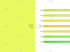 铅笔,多色的,视角,办公室,留白,水平画幅,工作场所,无人,组物体,俄罗斯