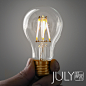 JULY就来复古爱迪生光源E27大螺旋口3W装饰普通型LED灯丝灯泡