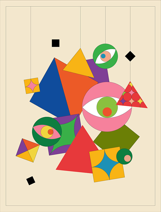 abstract affiche bau...