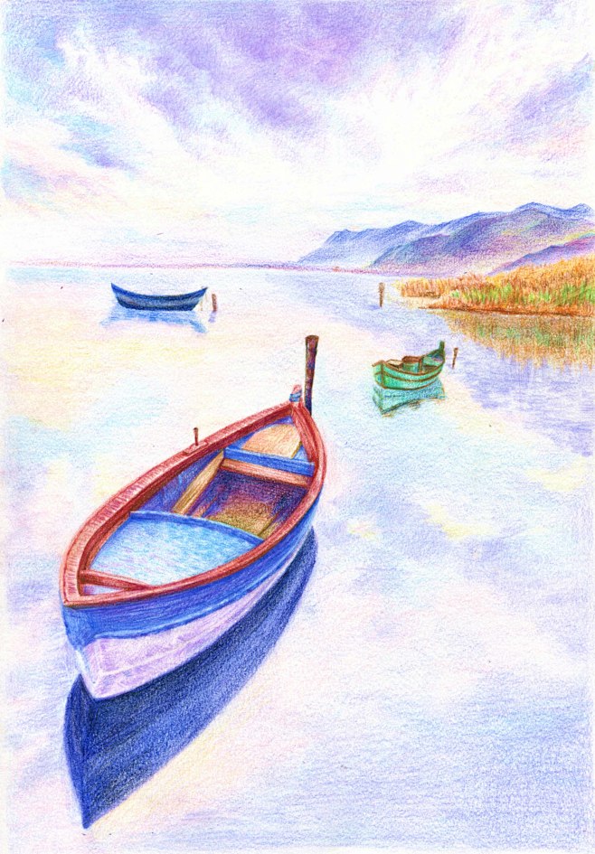 瓦卡蒂普湖畔的小船