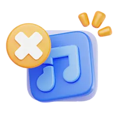 PNG素材：音乐音频失败
