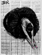 Saatchi Art Artist: Loui Jover; Ink 2014 Drawing "prima ballerina"
