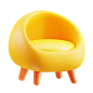 Armchair  3D Icon
