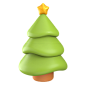 Christmas Tree 3D Illustration