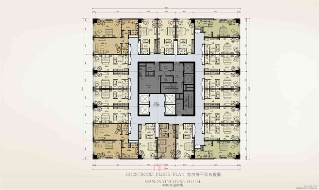 CCD客房各种户型设计整理（概念 平面 ...