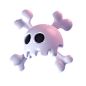 Skull With Bone 3D Icon