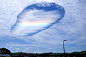 维多利亚东部天空出现罕见巨型雨幡洞云 : 维多利亚洲当地居民于享受到罕见的“雨幡洞云”视觉盛宴。