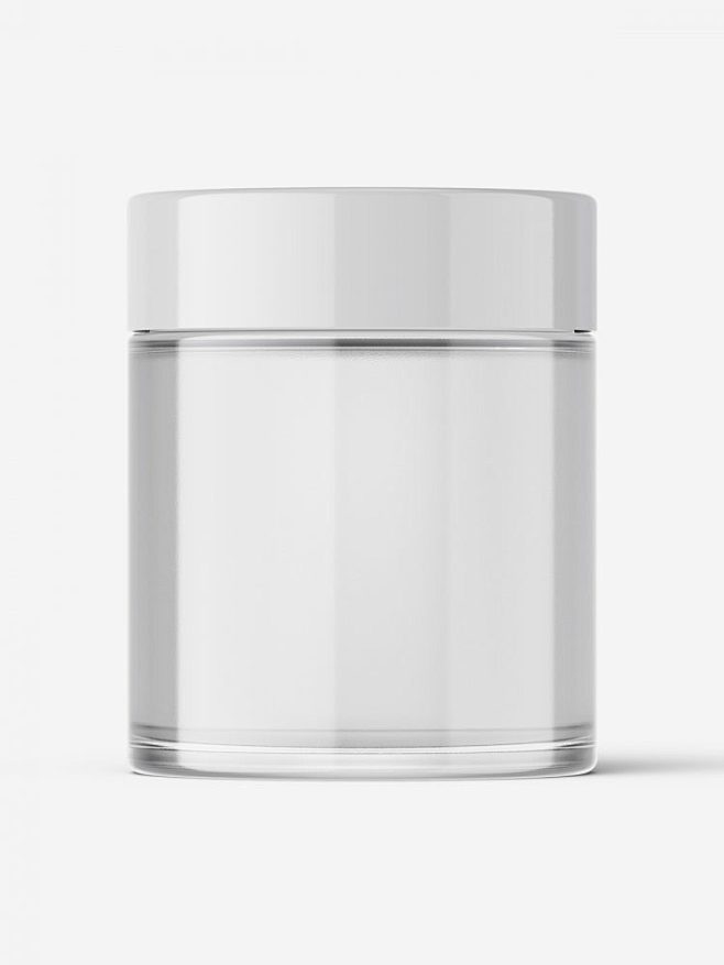 Clear jar mockup