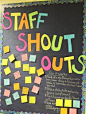 An excellent idea to build staff rapport!                                                                                                                                                                                 More