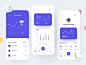 Finance App - Exploration dashboard profile expense income cart transaction finance app money management 3dillustration 3d