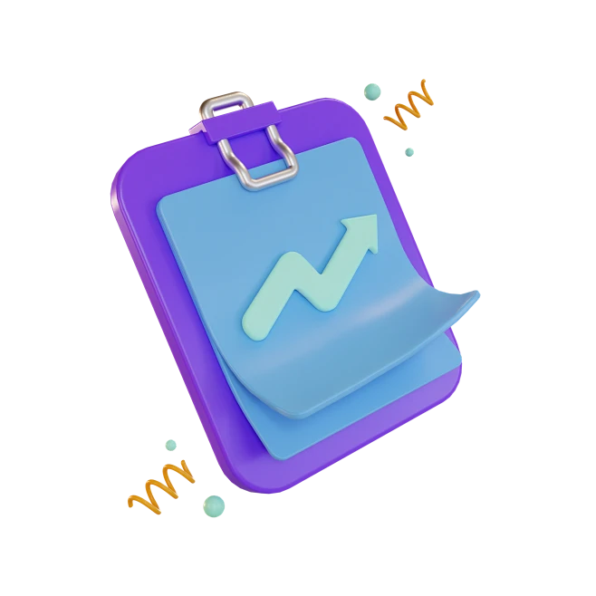 数据业务报告统计记录3D图标 data business report statistics record icon-花瓣网