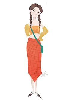 人物插画练习绘本风