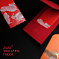 graphic design  Packaging rabbit Red Envelope 兔年 包裝設計 平面設計 紅包 yuchengl