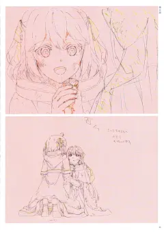 転生王女と天才令嬢の魔法革命 総作画監督修正集／原画集045
