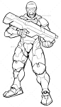 未来战士线艺术-杂项字符Futuristic Soldier Line Art - Miscellaneous Charactersai、军队、人工智能、性格,cyborg,危险,危险,外骨骼,未来,未来,胃肠道,枪,步兵,铁,激光,男人,海洋,军队,海军,海军海豹,官,警察,游侠,机器人,士兵,特种部队,技术,终结者,骑兵部队 ai, army, artificial intelligence, character, cyborg, danger, dangerous, exoskeleton, fut