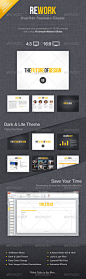 Rework PowerPoint Presentation Template - Powerpoint Templates Presentation Templates #PPT#