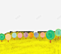 黄色背景春季海报插画高清素材 页面 免费下载 页面网页 平面电商 创意素材