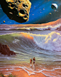 Photo by R E T R O  F U T U R I S M  V A U L T on November 28, 2022. May be art of 2 people, water and ocean.