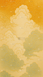 常规中国风国潮风金线祥云背景