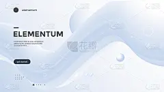 梯度光波的Neumorphism海报。