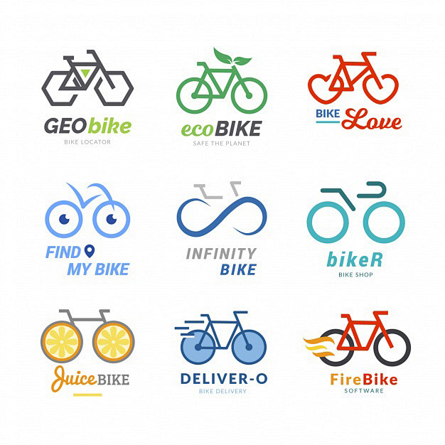 自行车logo标志矢量图素材