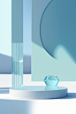 简约C4D电商展台背景图