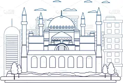 印度,泰姬陵,尼斯,分离着色,概念,中世纪时代,建筑业,矢量