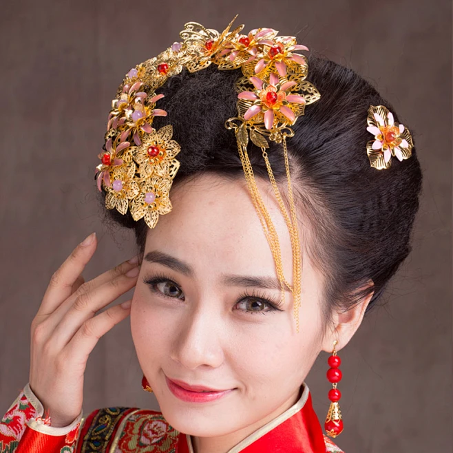秀轩丽影 新娘古典头饰古装蝴蝶流苏秀禾服发饰 结婚旗袍配饰品-丽影,旗袍,饰品,发饰,流苏,头饰,古装,新娘,古典,蝴蝶-晒甜蜜婚纱|婚嫁分享 ...