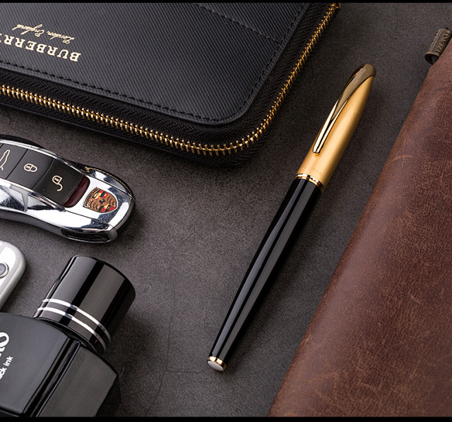 正品英雄钢笔1000丽雅漆杆10k金笔经典老式书写送礼商务笔礼盒装tmall