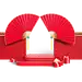 中国风春节摊位 c4d场景 电商场景 三维场景搭建 新年场景 年货节场景 买不停场景