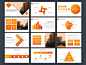 Orange Bundle infographic elements presentation template. Vector illustration.