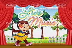 卡通动物表演    - 源文件下载【酷图网】卡通动物表演,卡通,动物,表演,卡哇伊,可爱,欢乐,演出,