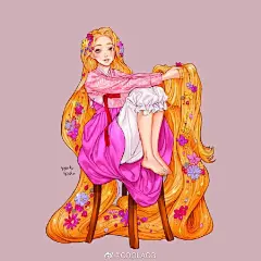 #少女动漫##二次元##遇见艺术#
分享：画师『somesad_draw』的迪士尼公主韩服系列插画绘画作品 ​​​ ​​​​