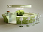 Vita Juice bar, Budapest, Hungary 2007-2010 by MYD-II interior design studio, via Behance