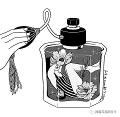 橙子鱼-0采集到线稿手稿针管笔插画