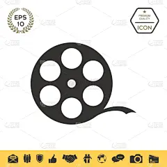 影片,图标,线轴,分离着色,传媒,创造力,相机,电视机,技术