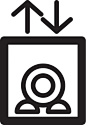 Norrköping Visualization Center - Elevator pictogram