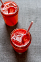 strawberry infused ginger kombucha moscow mules.