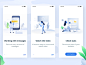 mobile app steps design mobile login illustrations mobile app