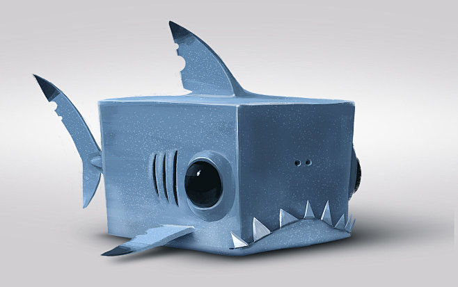 方块鲨鱼
Piranha cube, r...