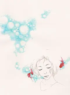 韩国唯美插画