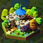 Low Poly Kingdom, Guillaume Pivaut : Réalisation d'un petit univers low poly.