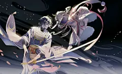 刀剑乱舞 三日月宗近 今剑 - 堆糖，美图壁纸兴趣社区